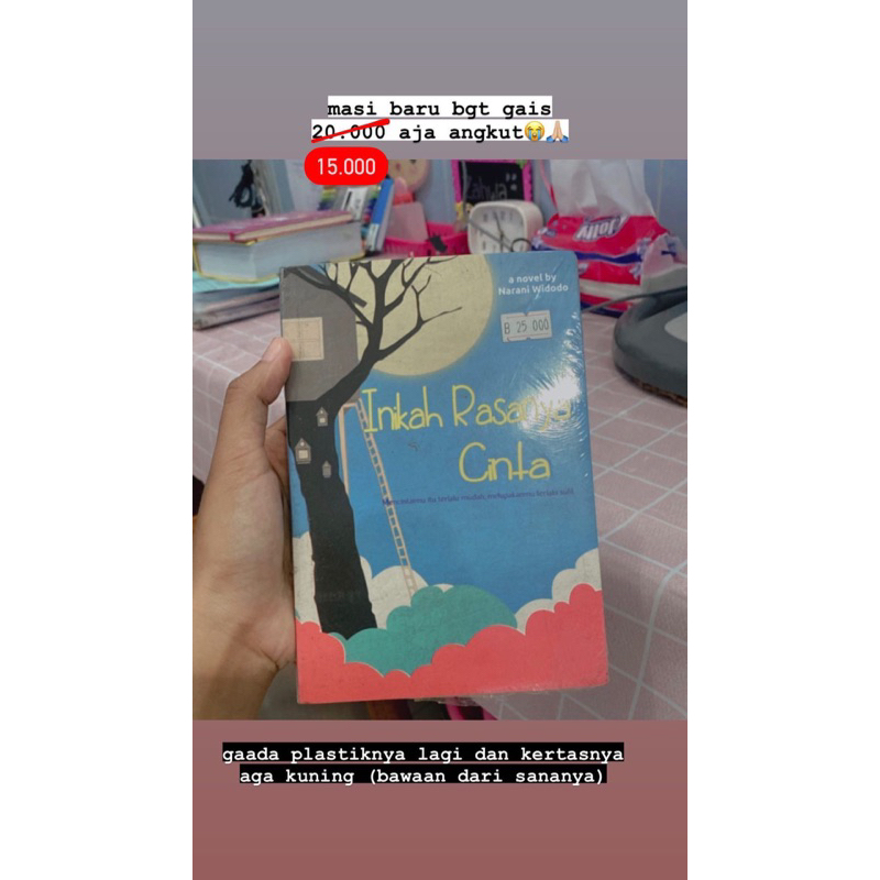 

PRELOVED novel inikah rasanya cinta
