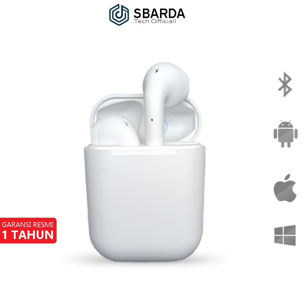 [SBARDA 2023] - Pods Premiun Tws True Wireless Stereo Earphone Headset Bluetooth 5.0 Inpods 12 for IOS &amp; Android Earbuds Lite Nirkabel Henset Hedset Hengset Headphone Gaming Bloetooth Baterai Tahan Lama
