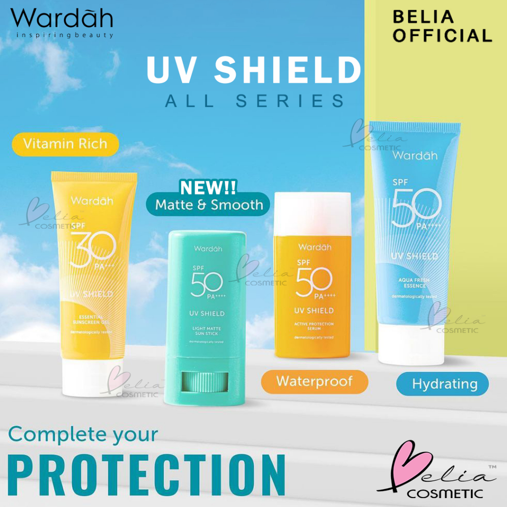 ❤ BELIA ❤ WARDAH UV Shield Aqua Fresh Essence | Active Protection Serum | SPF 50 PA++++ Sunscreen Sun Screen