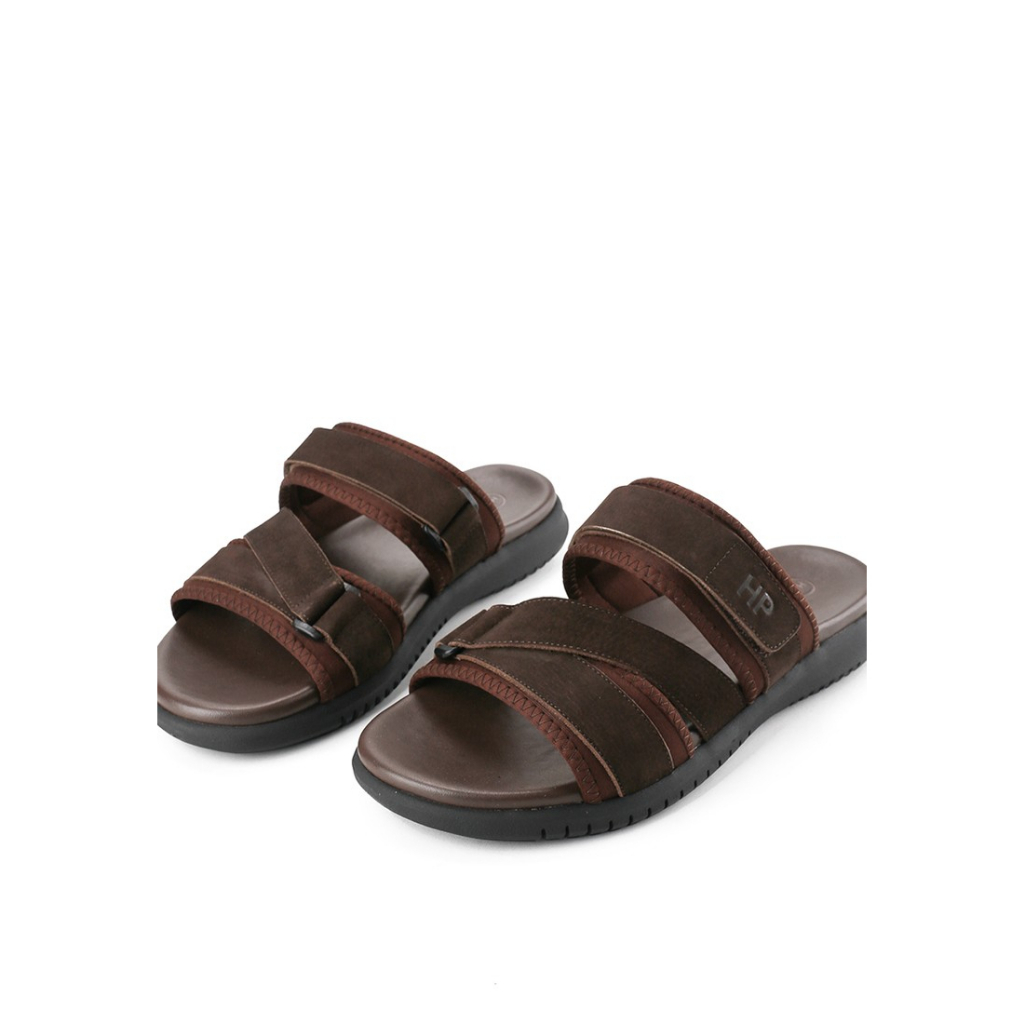 HM300 SANDAL SLIDE HUSH PUPPIES PRIA ORIGINAL/SENDAL KULIT HUSH PUPPIES ASLI ORI