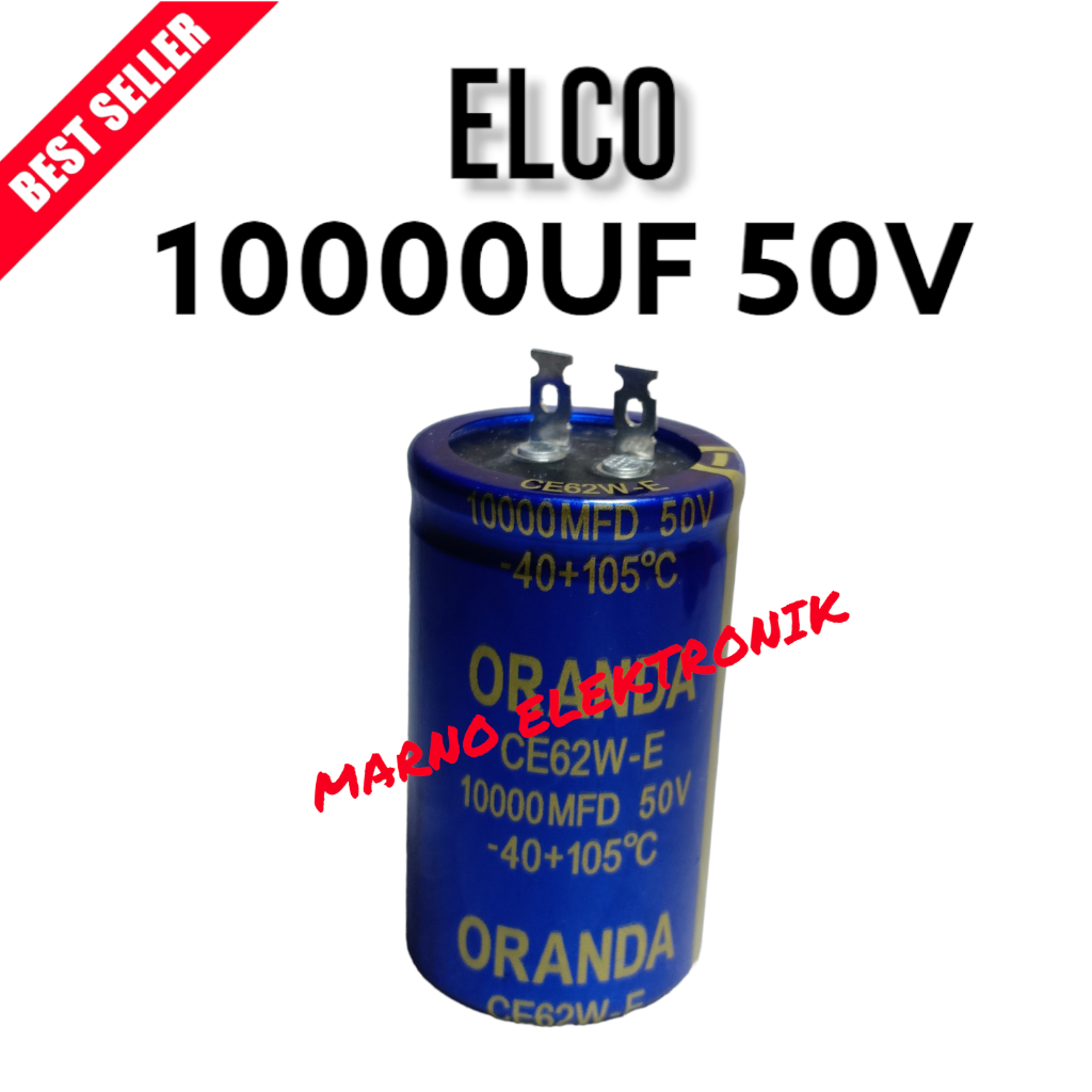 KAPASITOR  ELCO 10000UF 50V ORANDA  ASLI ORI ORIGINAL