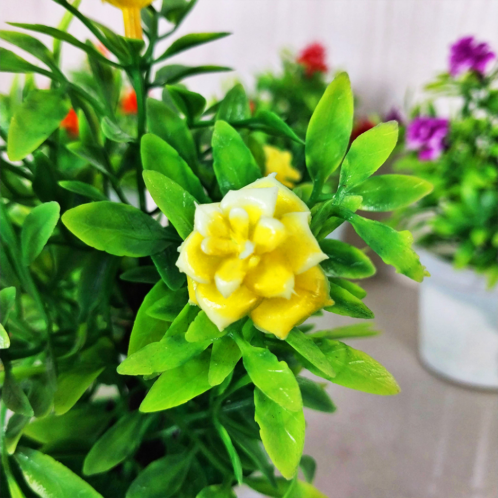 Pot Tanaman Bunga Hias Mini Dekorasi Meja Ruangan Kantor Rumah Ornamen Artificial Flowers PBP16