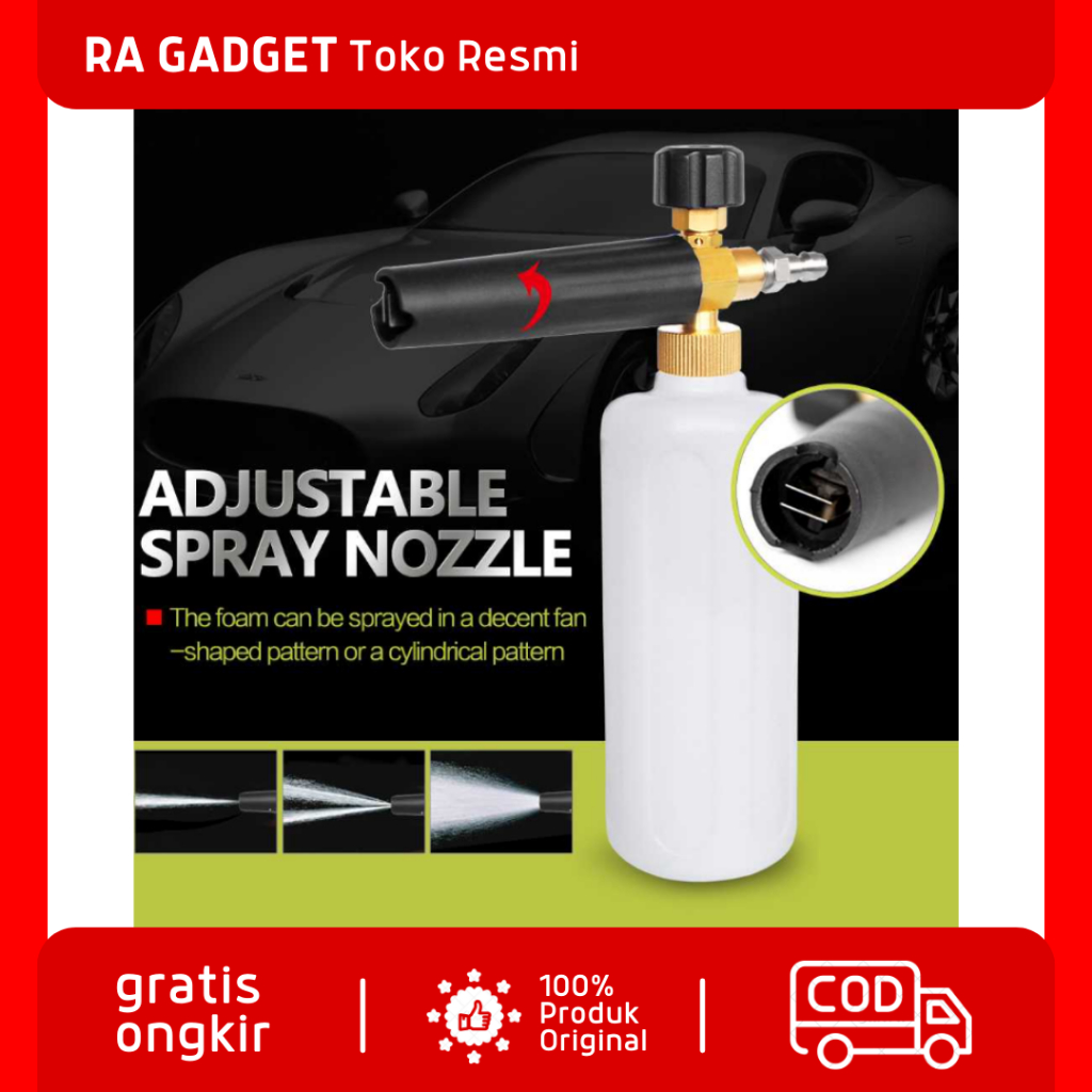 Spray Sprayer Sabun Cuci Mobil Car Styling Foam Gun Car Wash / Tabung Botol Alat Semprot Semprotan A