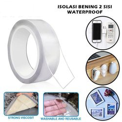 MGA -  DOUBLE TAPE NANO BENING TRANPARAN  / NANO TAPE 1 METER / DOUBLE TAPE AJAIB ISOLASI BENING /