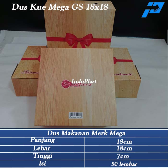 Dus Kue/Dus Makanan/Box Snack/Dus Mega GS 18x18