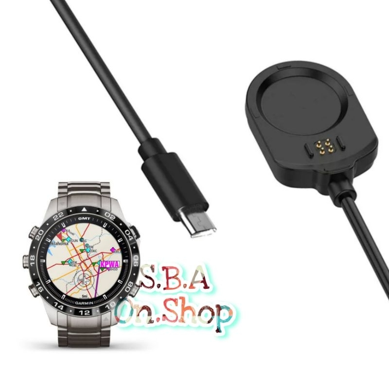 Charger Cable Fast Type Tipe C Cas Casan Garmin Marq 2 Gen Aviator Charge Cas Casan Jam Tangan Smart