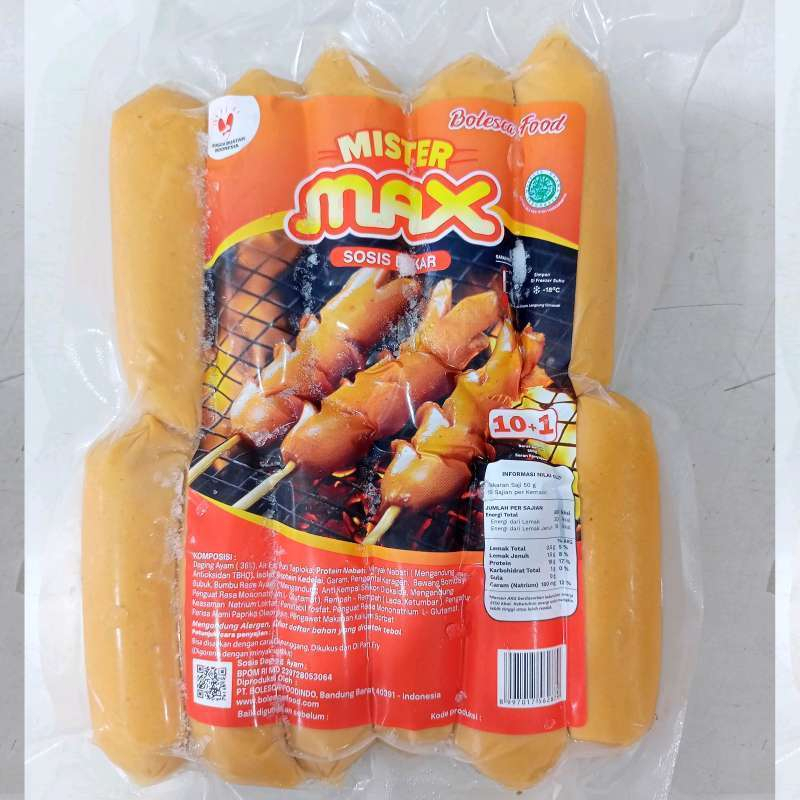 

Mister Max Sosis Bakar isi 12