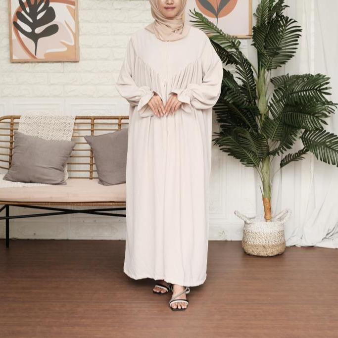 VS - RUMANIYA DRESS WANITA CRINCLE AIRFLOW / GAMIS WANITA MUSLIMAH