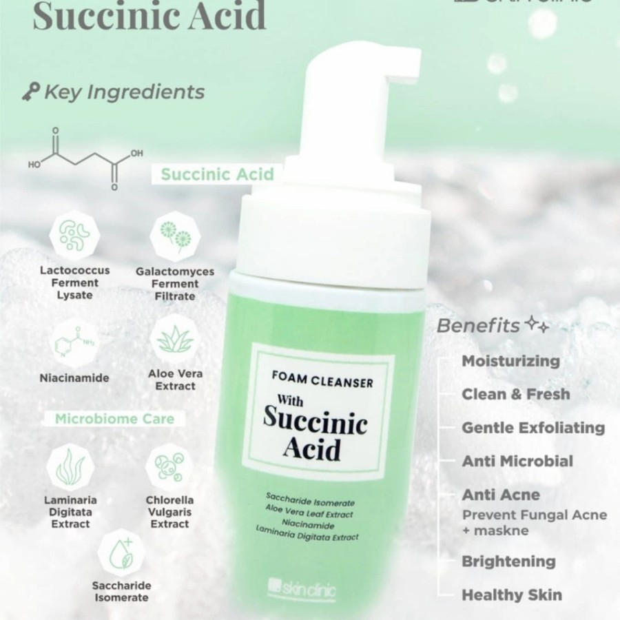 Skin Clinic Succinic Acid Foam Cleanser 100ml/ Acne Cleansing Foam