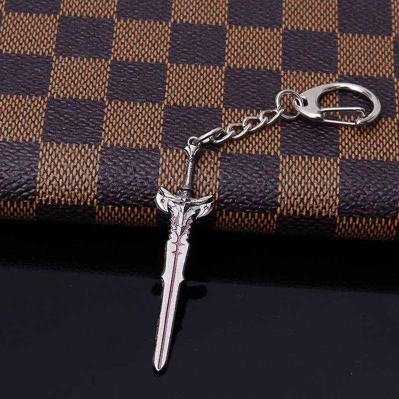 Miniatur Pedang Anime SAO Gantungan Kunci Asli Import [AR]