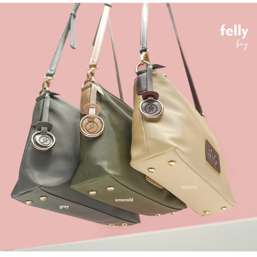 Tas Wanita Selempang Kekinian HODY Felly Bag Sling Bag Premium Waterproof Olive Hijau Muda