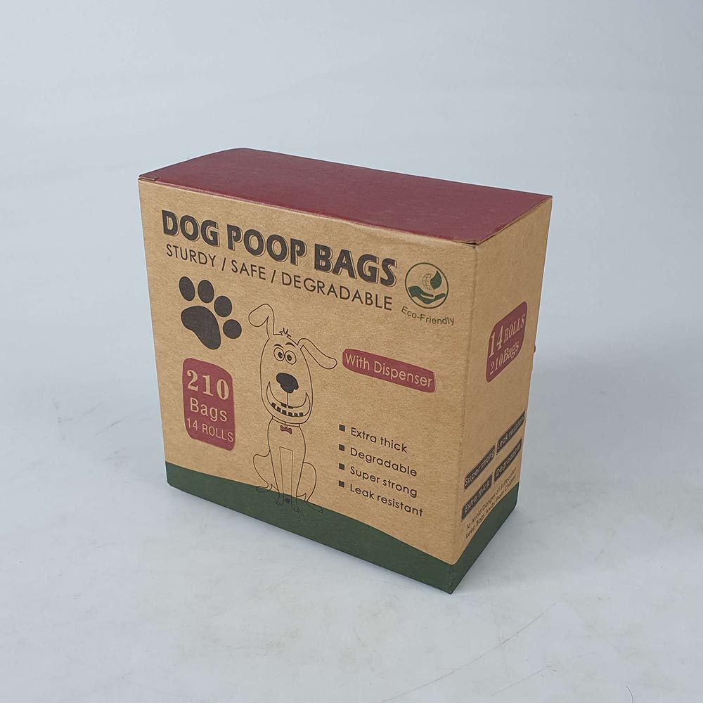 Kantong Plastik Kotoran Anjing Biodegradable dengan Dispenser - GA15 - Green