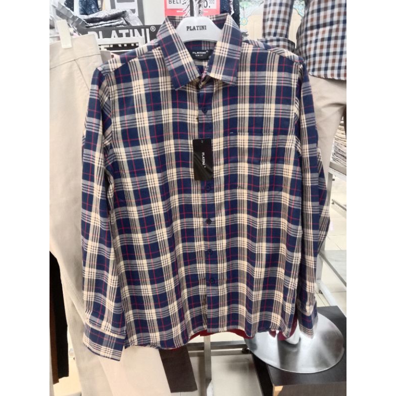 PLATINI //  76293 // Kemeja flanel lengan panjang//