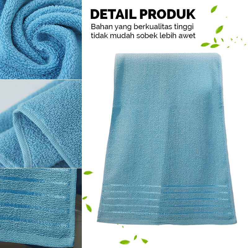 Handuk Mandi Kecil Olahraga Dewasa Katun Tebal Size 35x75cm Perlengkapan Rumah Tangga Import - H32 - Luckystar