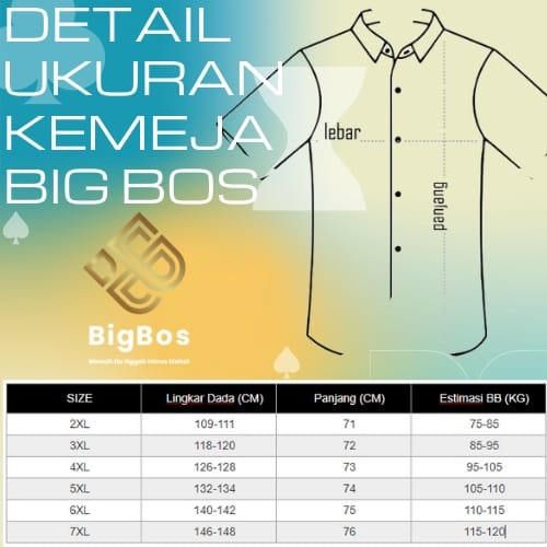 Kemeja Putih Polos Pria Lengan Pendek Hem Big Size Super Jumbo Kemeja Oversize XXL Sampai 8XL