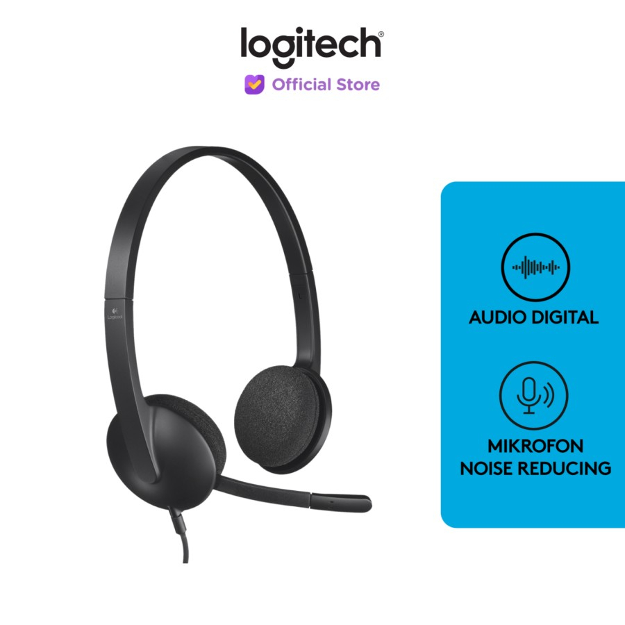 Headset Logitech H340 USB with Noise Canceling Mic - Logitech H 340