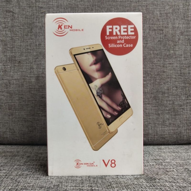 KEN Mobile V8 Ram 3/32GB LCD 5.5" Gorilla Glass 3 Gransi Resmi