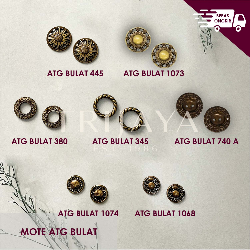 Manik Mote ATG Motif Bulat - Trijaya
