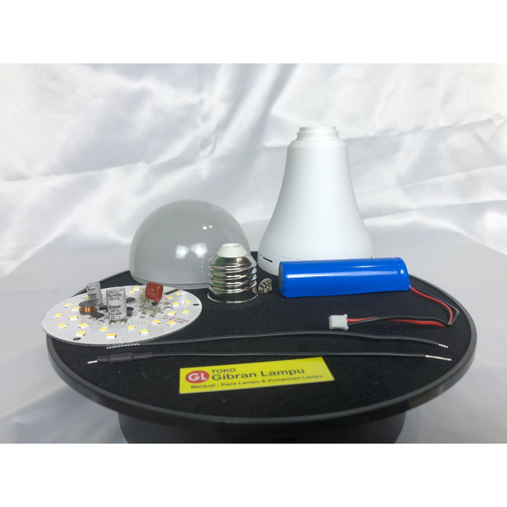 Paket Lampu Merakit LED AC Emergency Rakitan Polos - Rakit Satu Set Lampu LED Emergency Tanpa Merk