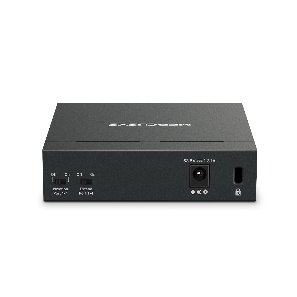 Mercusys MS105GP 5-Port Gigabit Desktop Switch with 4-Port PoE+