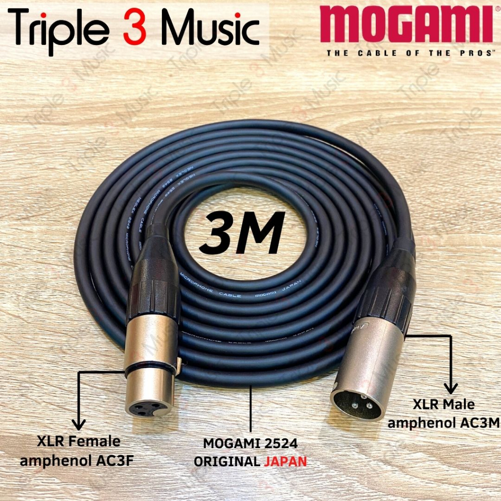 MOGAMI 2549 ORIGINAL JAPAN Kabel mic microphone XLR male to XLR female