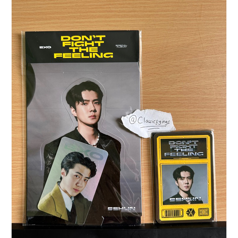 Holo Standee Magnet Sehun DFTF EXO Dont Fight The Feeling Hologram Photocard PC