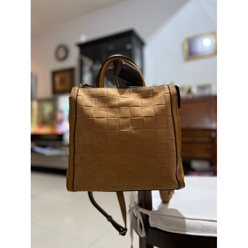 Preloved FOSSIL Parker Convertible Small Backpack