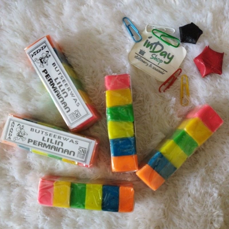 Plastisin Kecil 6 Warna |INDAY SHOP