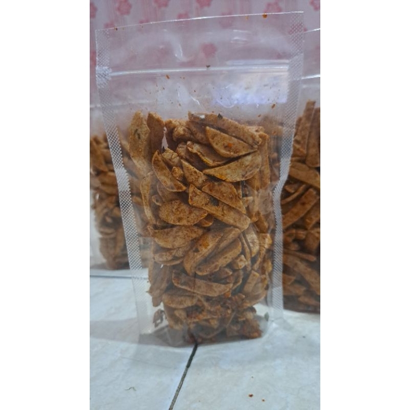 

Basreng Stik Pedas Nampol daun jeruk