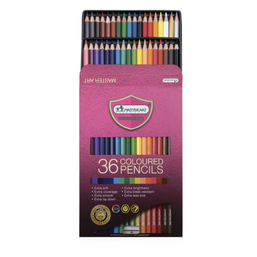 

[Master Art] Pensil Warna (Colour Pencil) Profesional Full 36 Colours