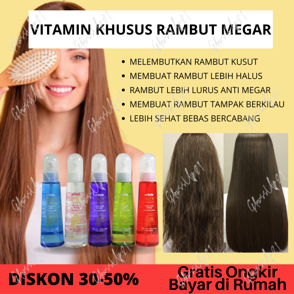 ARTISTIC HAIR SERUM 120ML ORIGINAL - VITAMIN RAMBUT ARTISTIC 120ML ORI - Biru