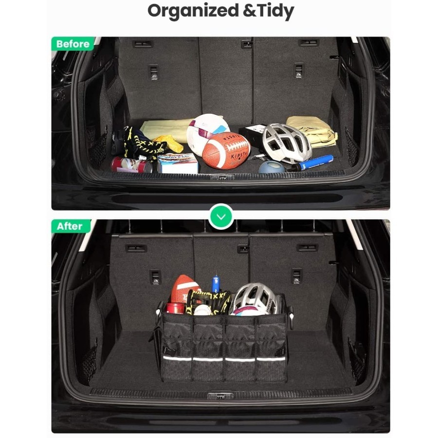 UGREEN Multifunctional Trunk Car Storage Box Kotak Tempat Penyimpanan Organizer Tas Bagasi Mobil LP256