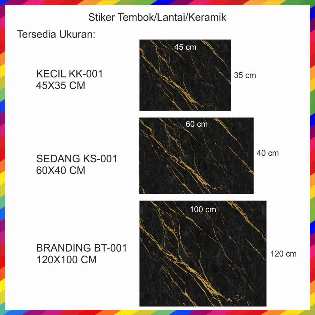 STIKER DINDING KERAMIK LANTAI TEMBOK DAPUR TANGGA MOTIF MARMER/STIKER DEKORASI