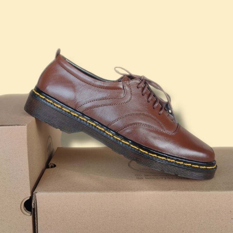 Sepatu Pria Low Bots Kulit Asli Original