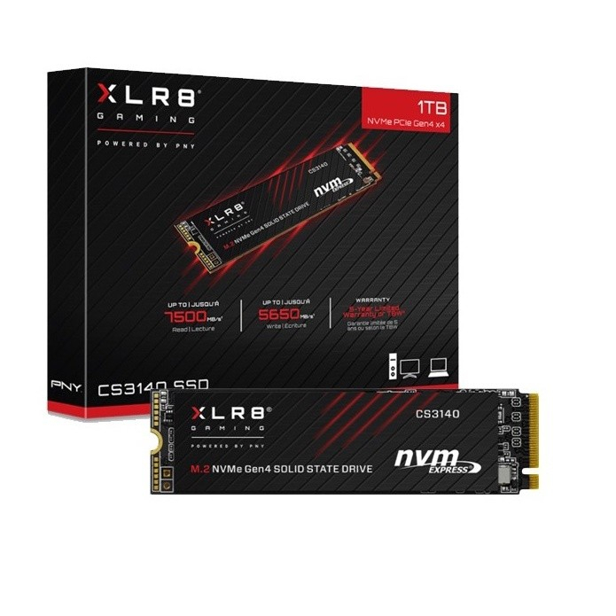 PNY XLR8 Gaming CS3140 SSD M.2 NVMe 1TB PCIe Gen4 x4 Resmi | M2 2280