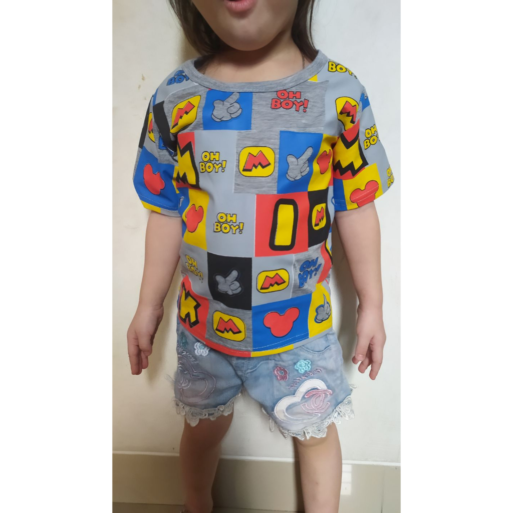 VISION ONLINE ATASAN BAJU ANAK /PAKAIAN BAJU ANAK/ATASAN KAOS MIKY FULL PRINT