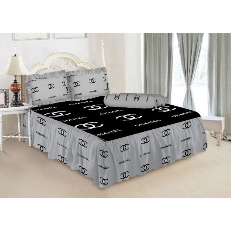 FATA - Sprei Rumbai Minimalis Chanel Gabrielle Ukuran Single 120x200