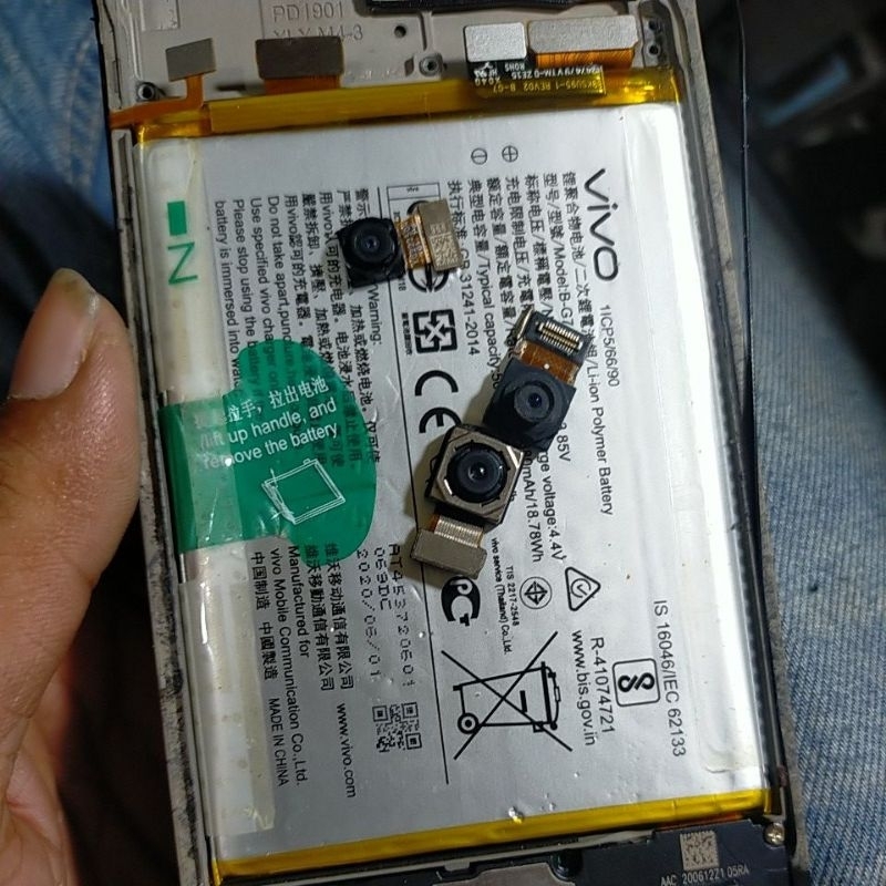 kamera depan belakang vivo y12i