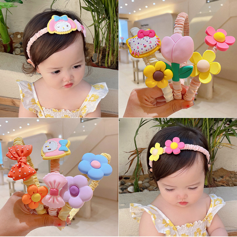 (Hello Girl)B71 Bando Anak Lucu Terbaru Motif Kartun/Bando Anak Gaya Korea Import