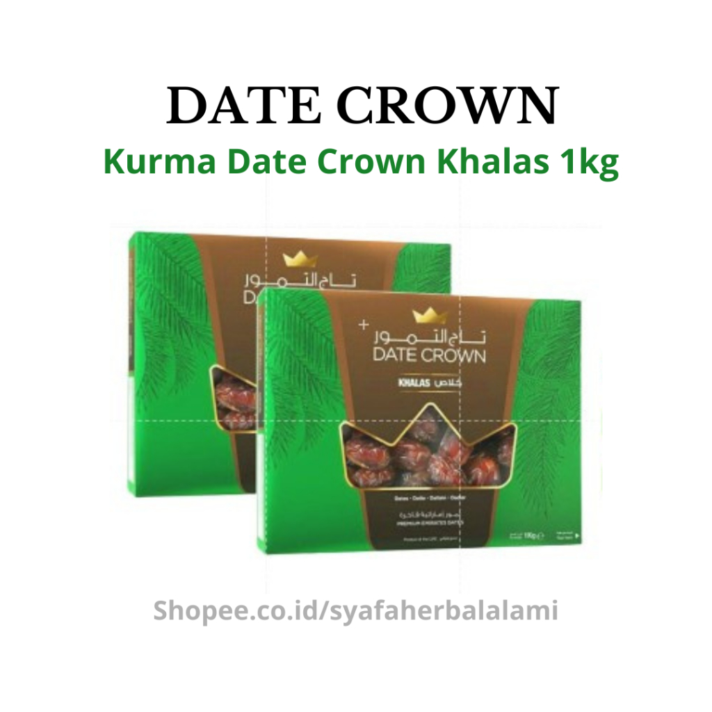 

DATE CROWN - Kurma Date Crown Khalas Kholas 1kg