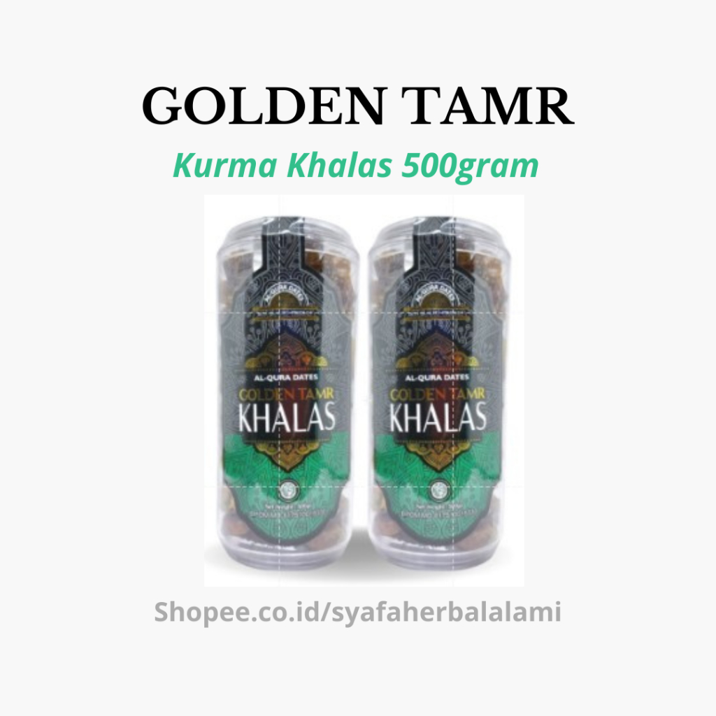 

GOLDEN TAMR - Kurma Khalas 500gram