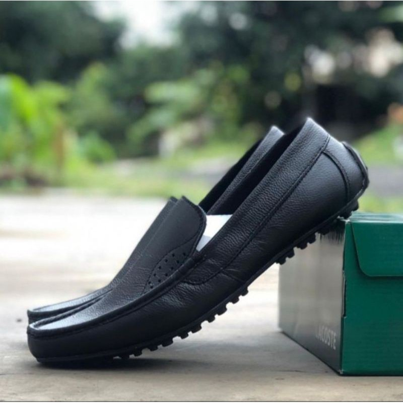 Sepatu Pansus Pria Model Opec Kulit Asli Mocasin Slip On Pria Trendy Santai Nongkrong Main