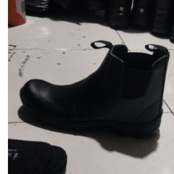 Safety safety Safety Safety Septi KingShoes Boot Hitam Karet Samping Safety kerja pabrik industri Proyek Murah Berkualitas Kuat Tahan Lama Safety