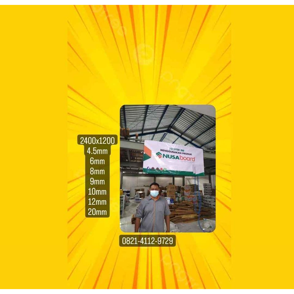 8 mm Kalsipart kalsiboard nusaboard plafon partisi ceiling grc plafon kalsi board
