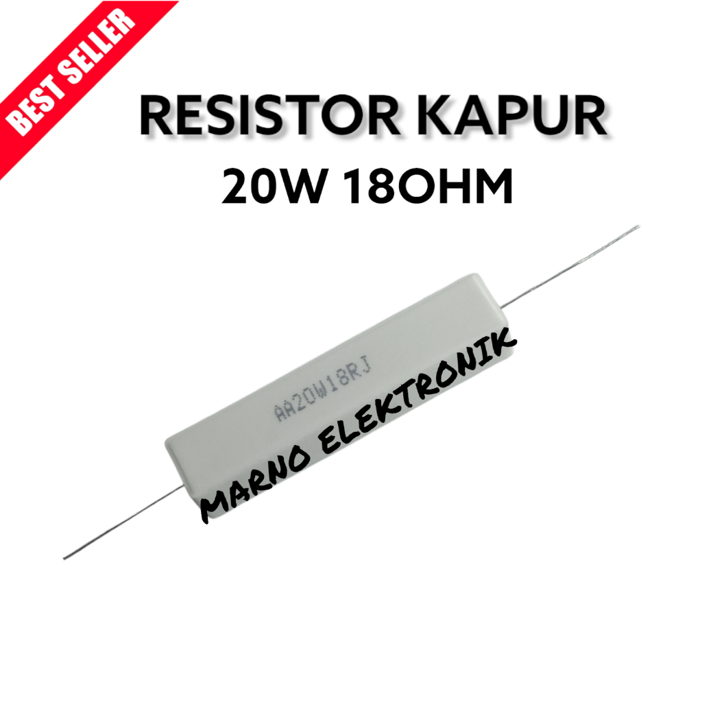 RESISTOR KAPUR 20W 18OHM 20WATT 18 OHM 20 WATT 18OHM