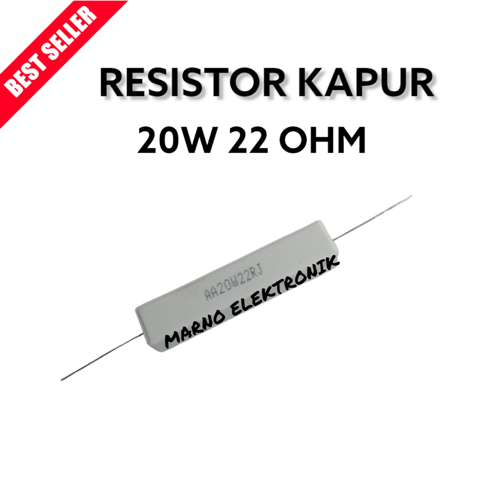 RESISTOR KAPUR 20W 22OHM 20WATT 22 OHM 20WATT 22 OHM