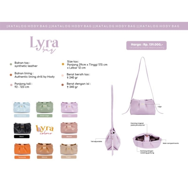 lyra bag hody