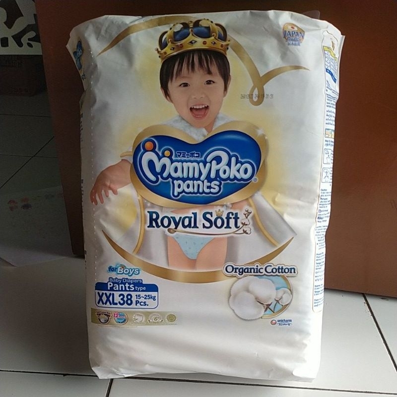 MamyPoko Pants Royal Soft Boy Ppok Bayi XXL-38