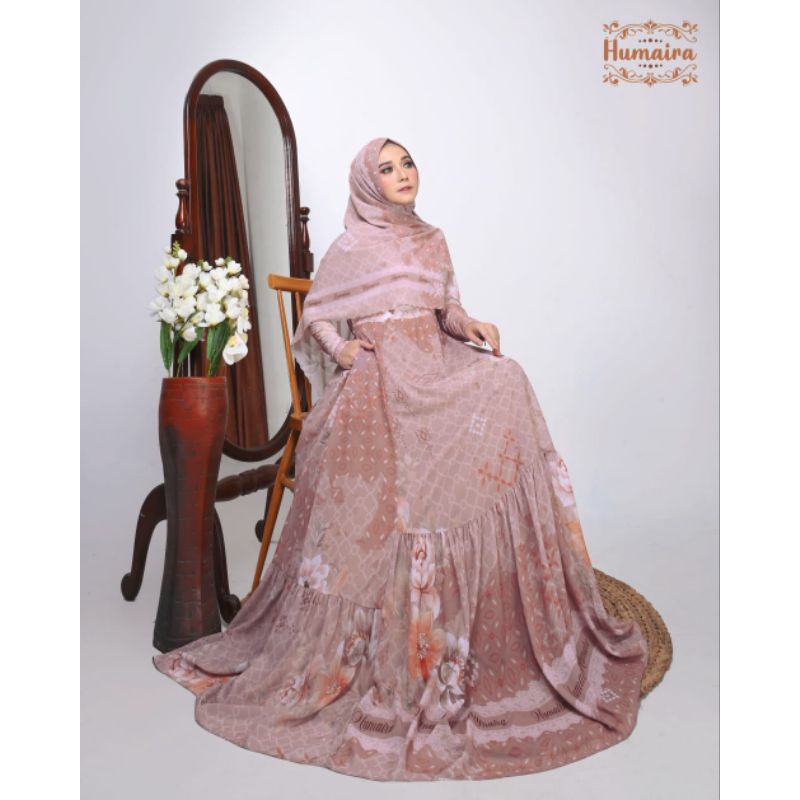 gamis syari new humaira lateeva series premium original cod