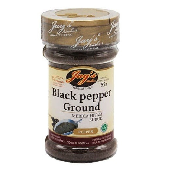 

bubuk lada merica hitam black pepper ground jays 55
